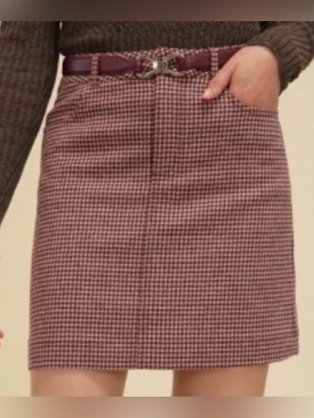 Cupcakes and Cashmere wool blend mini skirt